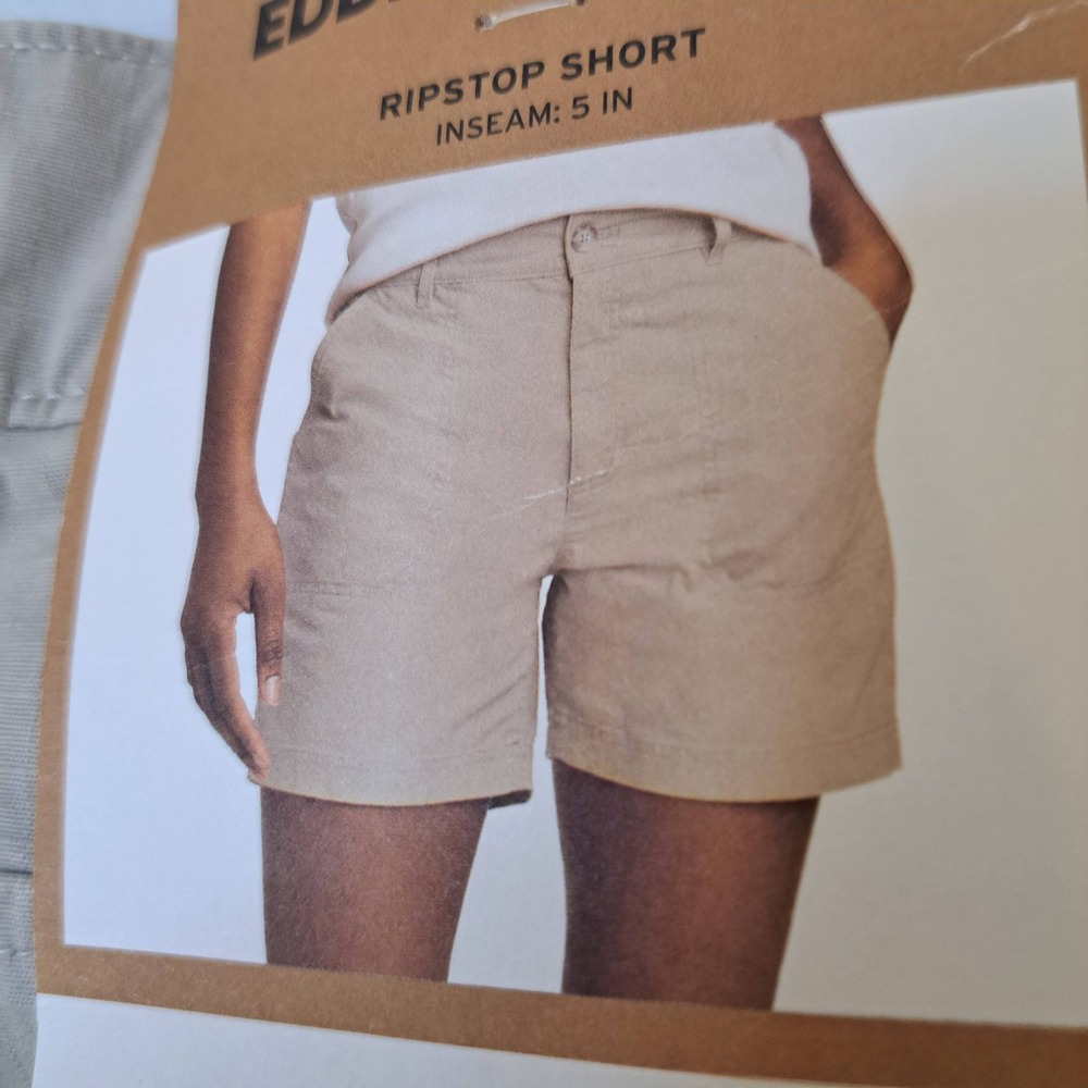 Eddie Bauer Ripstop‎ Short Womens 16 Tan NWT Utility Outdoor 1611-210